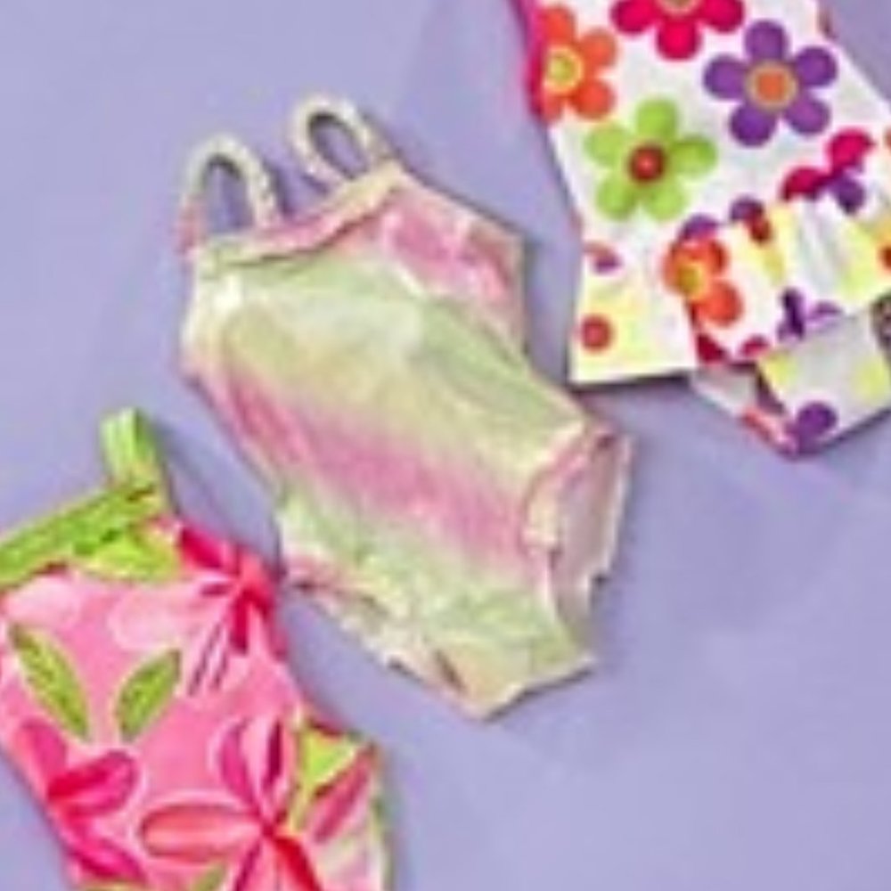 Flapdoodles Tie-Dye Infant Girls Swimsuit